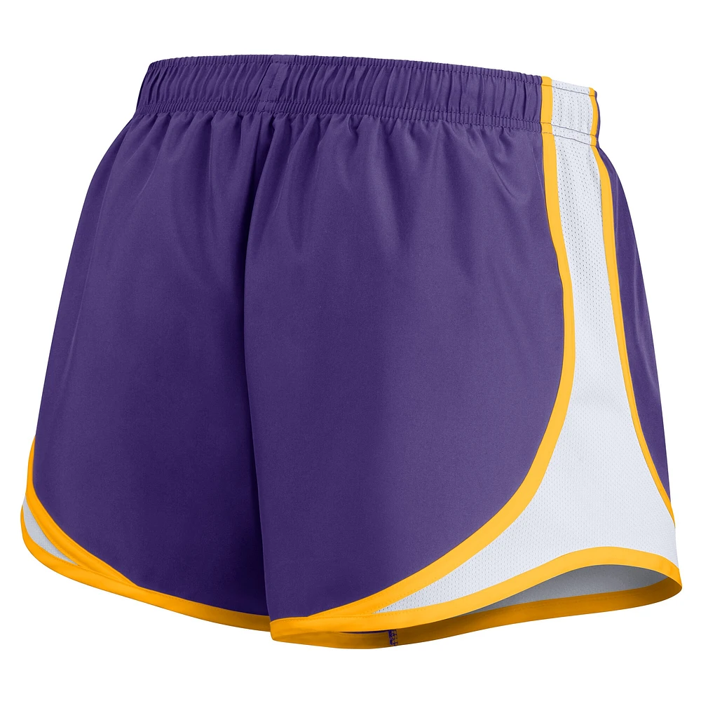 Women's Nike Purple LSU Tigers Spring Break Tempo Performance Shorts