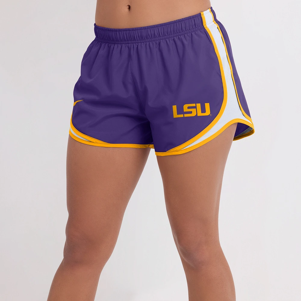 Women's Nike Purple LSU Tigers Spring Break Tempo Performance Shorts