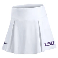 Women's Nike White LSU Tigers Club Performance Tennis Skirt with Shorts