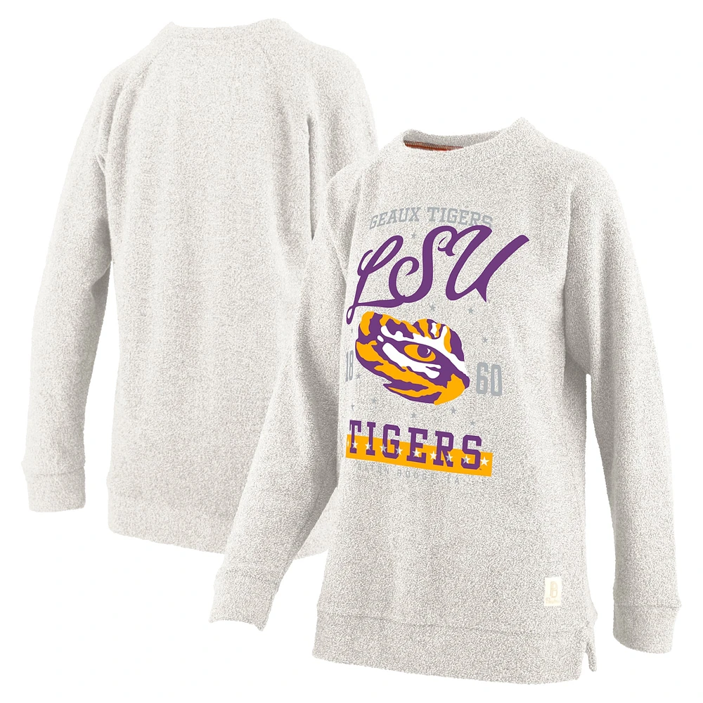 Sweat-shirt confortable en tissu éponge Cairo pour femme, grande taille, avec imprimé avoine Pressbox des LSU Tigers