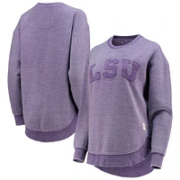 Sweat-shirt Pressbox Purple LSU Tigers Ponchoville pour femme