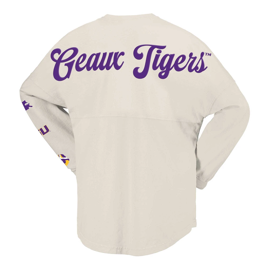 T-shirt à manches longues local Spirit Jersey naturel LSU Tigers pour femmes