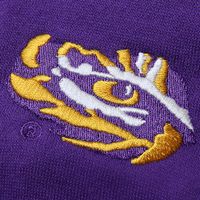 Women's Stadium Athletic Purple LSU Tigers Arched Name Full-Zip Hoodie