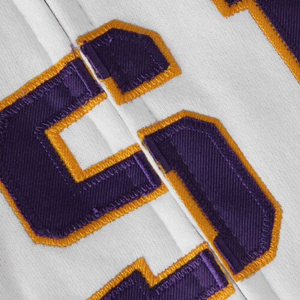 Sweat à capuche entièrement zippé avec nom arqué LSU Tigers Stadium Athletic pour femme, blanc