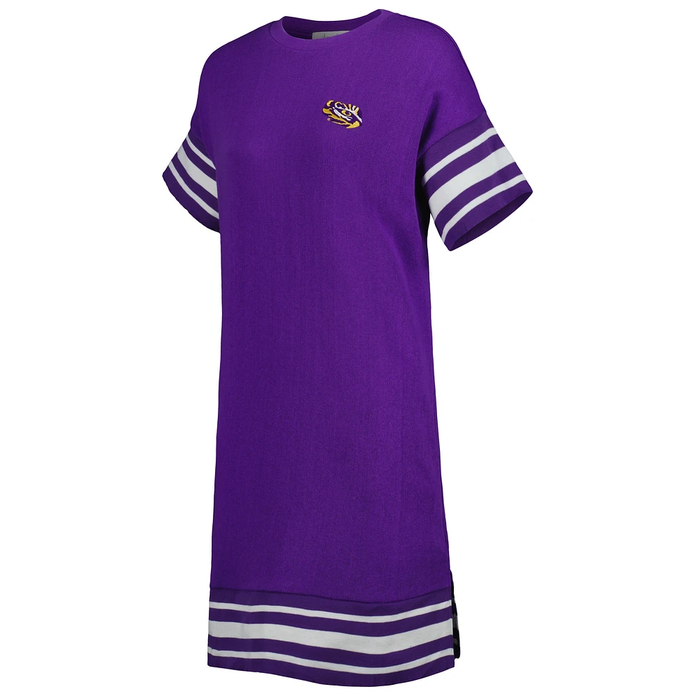 Women's Touch Purple LSU Tigers Cascade T-Shirt Dress