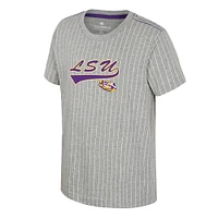 Youth Colosseum  Heather Gray LSU Tigers Airball Baseball T-Shirt