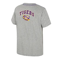 Youth Colosseum  Heather Gray LSU Tigers Airball Baseball T-Shirt