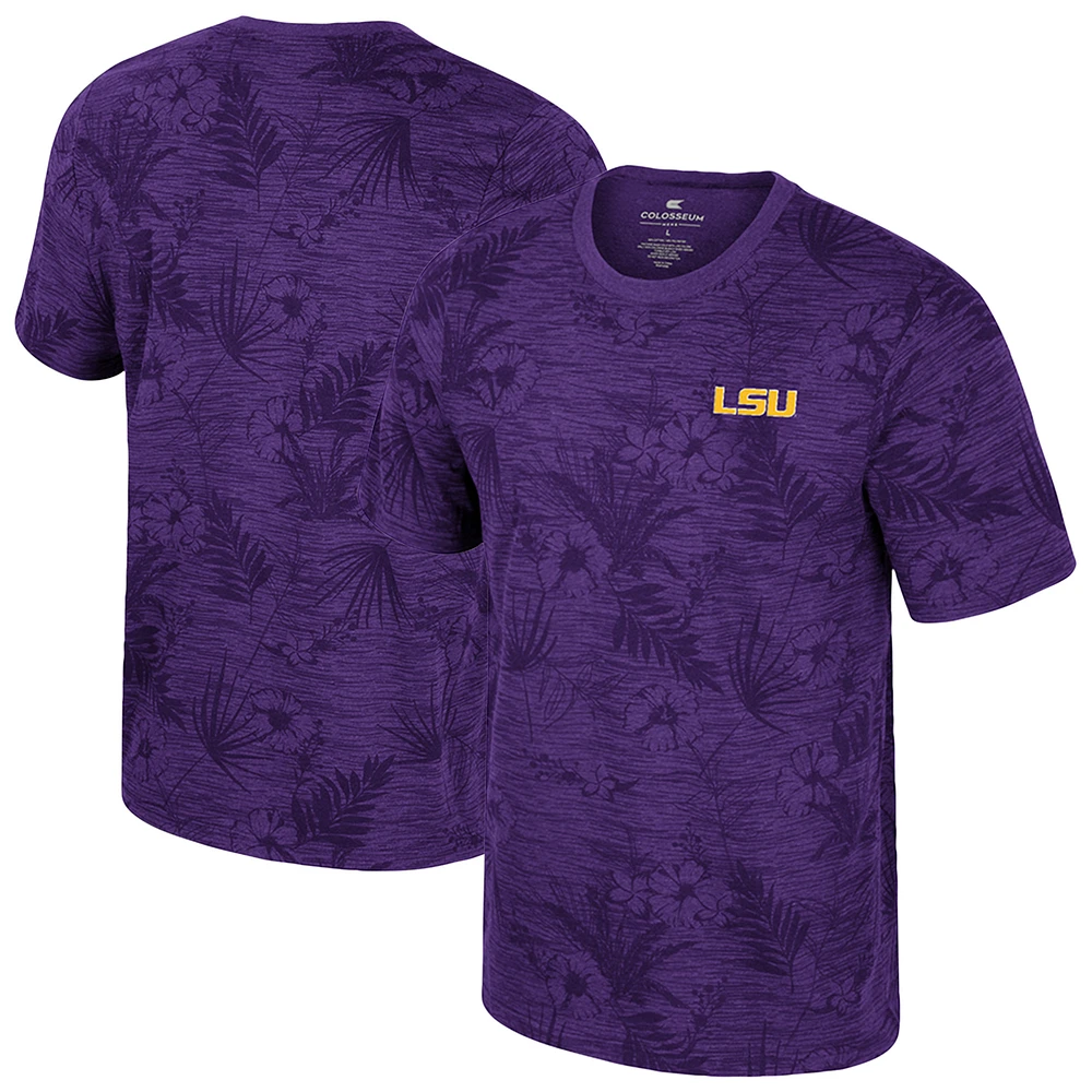 Youth Colosseum  Purple LSU Tigers Fern T-Shirt