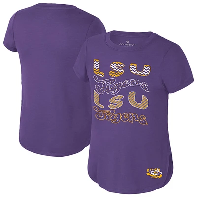 T-shirt Rogan violet pour jeunes du Colisée des Tigres de LSU