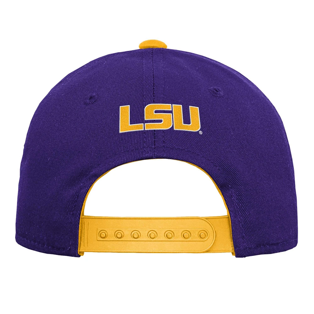 Youth Fanatics Purple LSU Tigers Logo Adjustable Hat