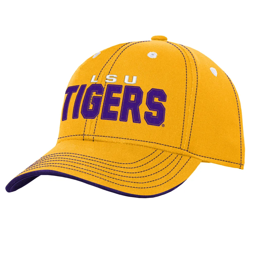 Lids LSU Tigers Youth Old School Slouch Adjustable Hat - Gold