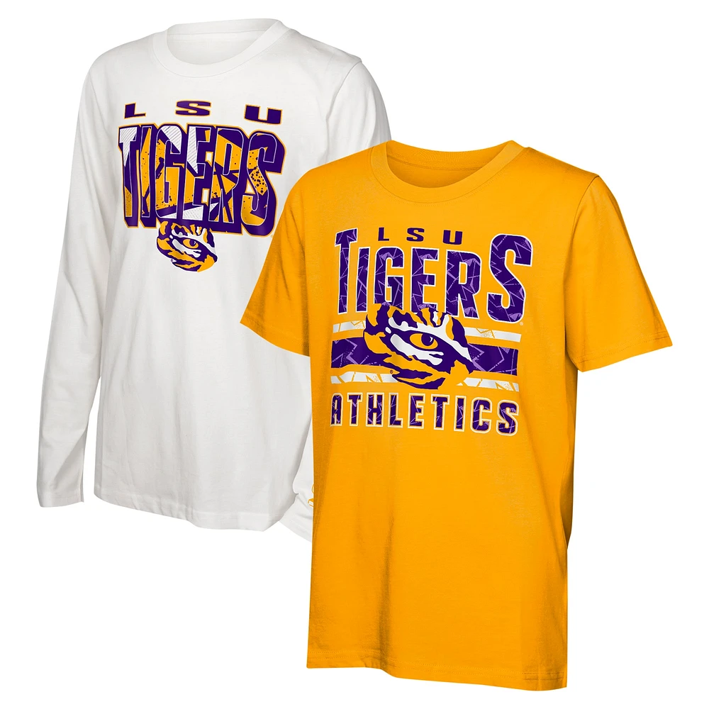 Ensemble de t-shirts the Mix pour jeunes LSU Tigers Gold