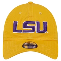 Youth New Era  Gold LSU Tigers Logo 9TWENTY Adjustable Hat