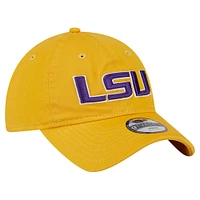 Youth New Era  Gold LSU Tigers Logo 9TWENTY Adjustable Hat