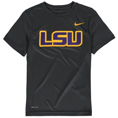 LSU Tigers Nike Youth Legend Travel Performance T-Shirt - Anthracite