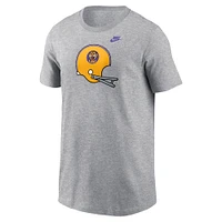 T-shirt casque Nike LSU Tigers gris chiné pour jeune