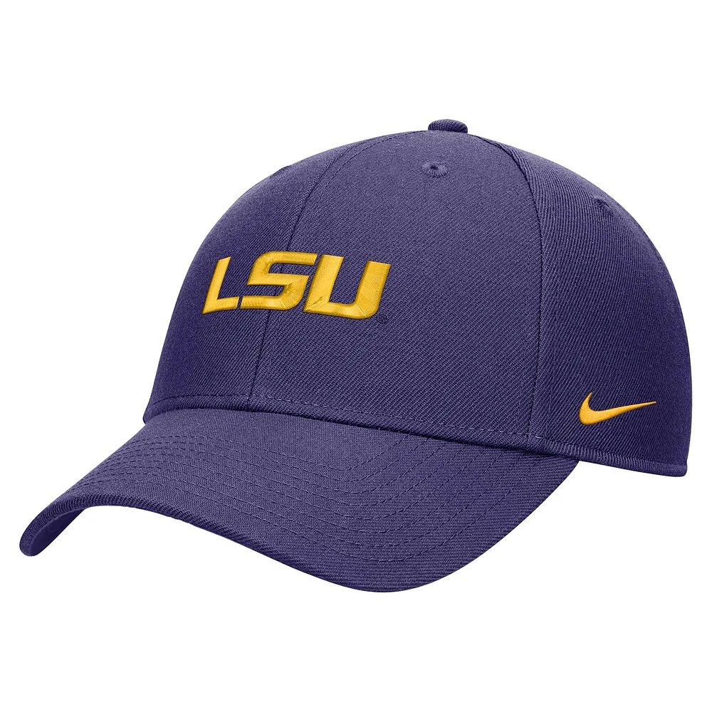 Casquette réglable Nike violet LSU Tigers 2024 Sideline Club pour jeune