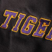 Youth Stadium Athletic Charcoal LSU Tigers Big Logo Pullover Hoodie