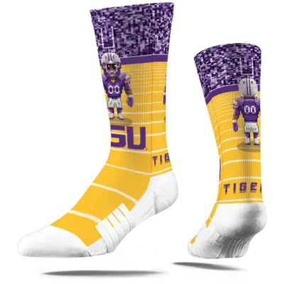 LSU Tigers Strideline Youth 8-Bit Crew Socks