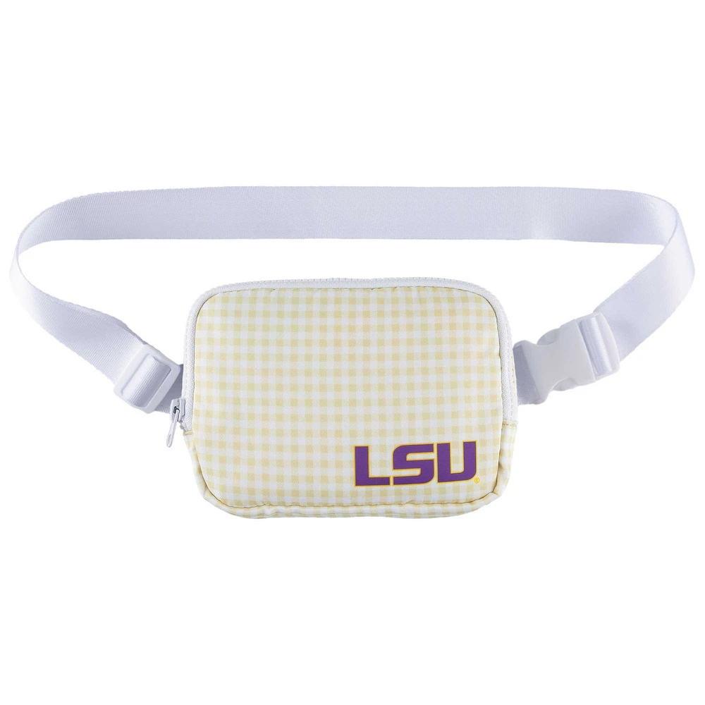 ZooZatz LSU Tigers Gingham Fanny Pack