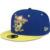 Men's New Era Blue Lynchburg Hillcats Copa De La Diversion 59FIFTY Fitted Hat