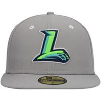 Men's New Era Gray Lynchburg Hillcats Authentic Collection Road 59FIFTY Fitted Hat