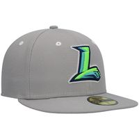 Men's New Era Gray Lynchburg Hillcats Authentic Collection Road 59FIFTY Fitted Hat