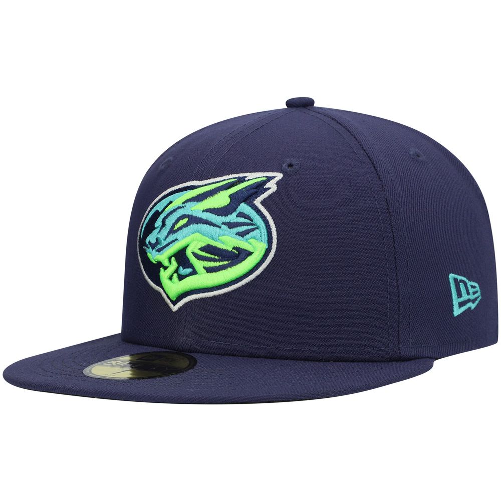 Men's New Era Navy Lynchburg Hillcats Authentic Collection Team Home 59FIFTY Fitted Hat