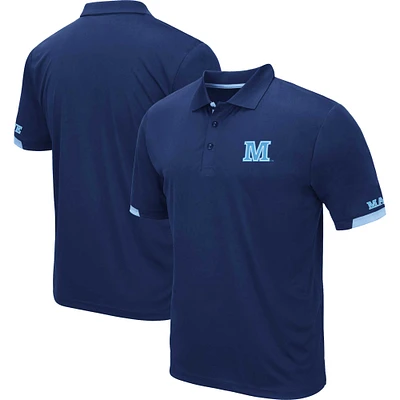 Men's Colosseum Navy Maine Black Bears Santry Lightweight Polo