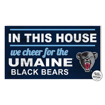 Maine Black Bears 11'' x 20'' Indoor/Outdoor In This House Sign - Navy