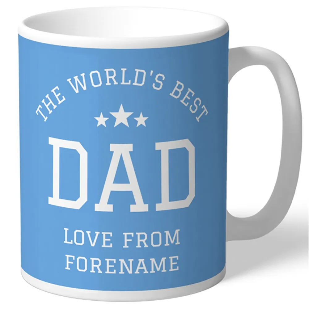 Manchester City 10oz. Personalized World's Best Dad Mug