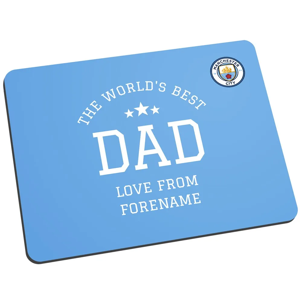 Lids Manchester City Personalized World's Best Dad Mouse Mat