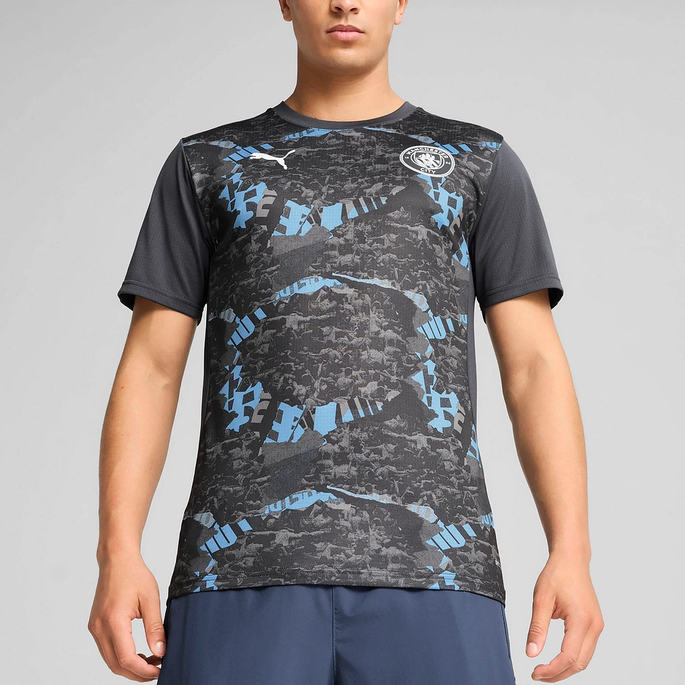 Men's Puma  Navy Manchester City 2024/25 Pre-Match Training Jersey
