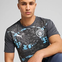 Men's Puma  Navy Manchester City 2024/25 Pre-Match Training Jersey