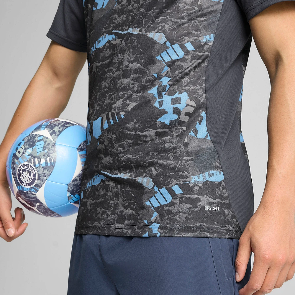 Men's Puma  Navy Manchester City 2024/25 Pre-Match Training Jersey