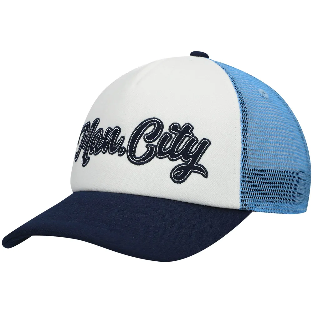 Men's Navy UCLA Bruins Sun & Bars Dashboard Trucker Snapback Hat