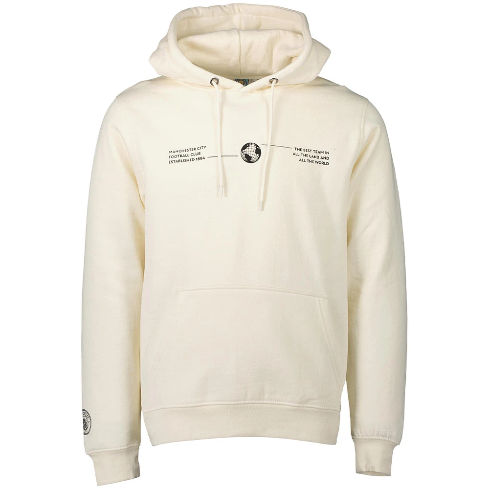 Men's Cream Manchester City Fashion Pullover Hoodie