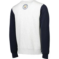 Men's Gray/Navy Manchester City Kangaroo Pullover Sweatshirt