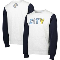 Men's Gray/Navy Manchester City Kangaroo Pullover Sweatshirt