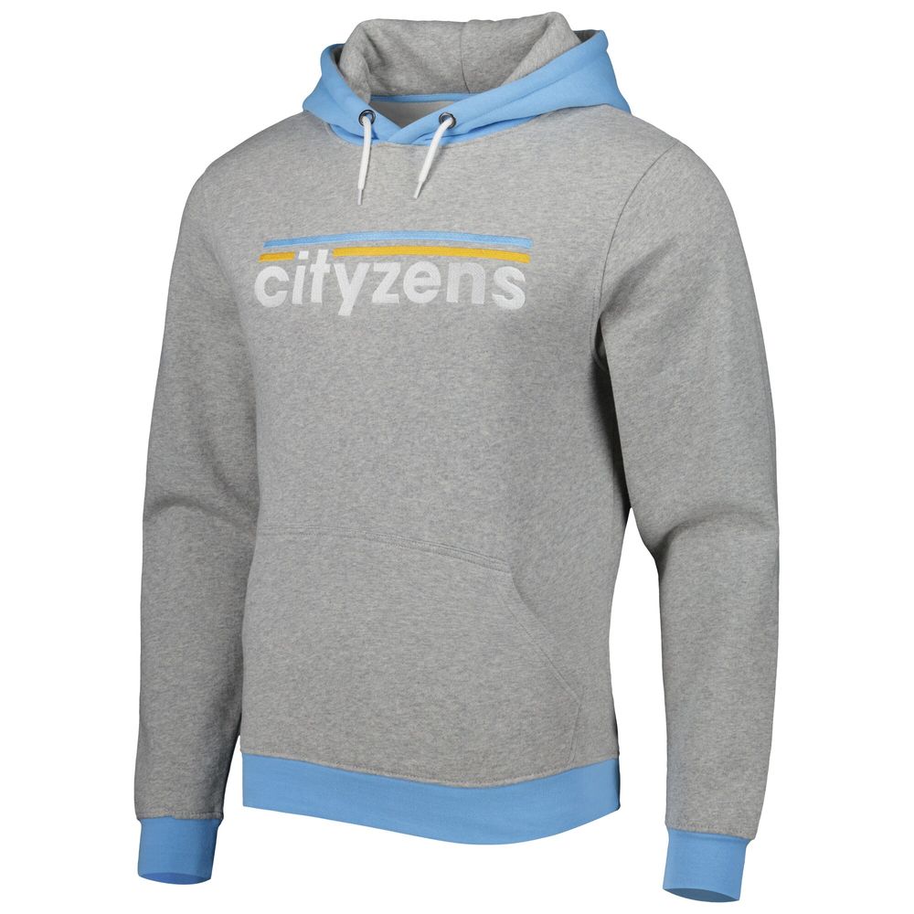 Men's Heather Gray Manchester City Outdoor Pullover Hoodie