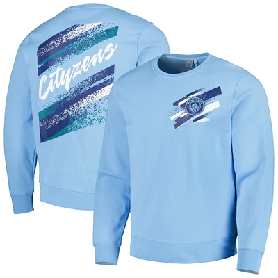 Men's Light Blue Manchester City Vintage Pullover Sweatshirt