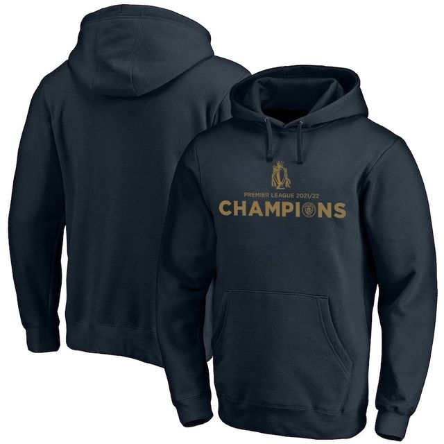 Sweat à capuche bleu marine Manchester City Champions Premier League 2021/22 pour Homme