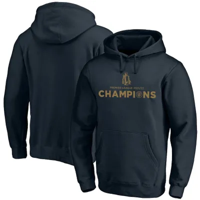 Manchester City 2021/22 Premier League Champions Pullover Hoodie - Navy