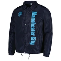 Veste Homme Bleu Marine Manchester City Coaches Full Snap