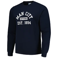 Sweat-shirt oversize bleu marine Manchester City pour homme