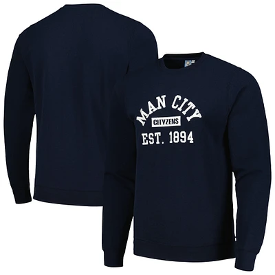 Men's Navy Manchester City Oversized Pullover Sweatshirt