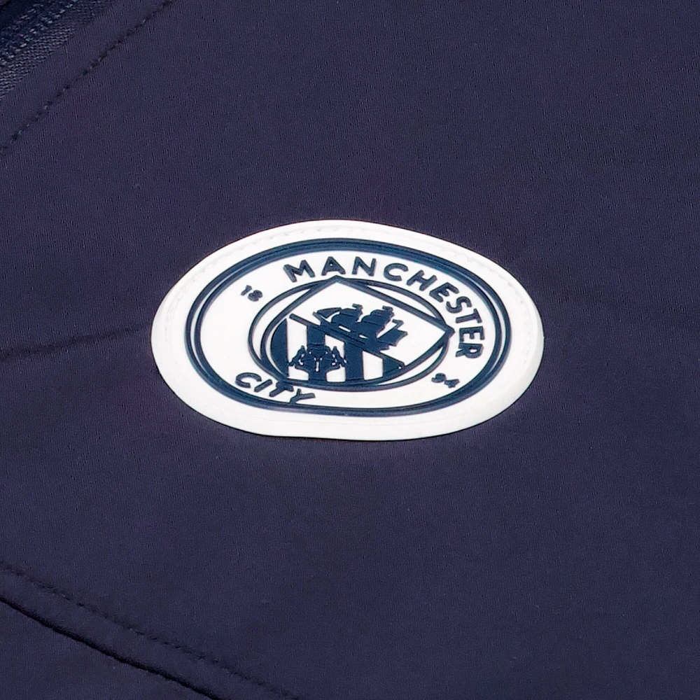 Men's Navy Manchester City Three-Layer Full-Zip Hoodie Jacket