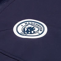 Men's Navy Manchester City Three-Layer Full-Zip Hoodie Jacket
