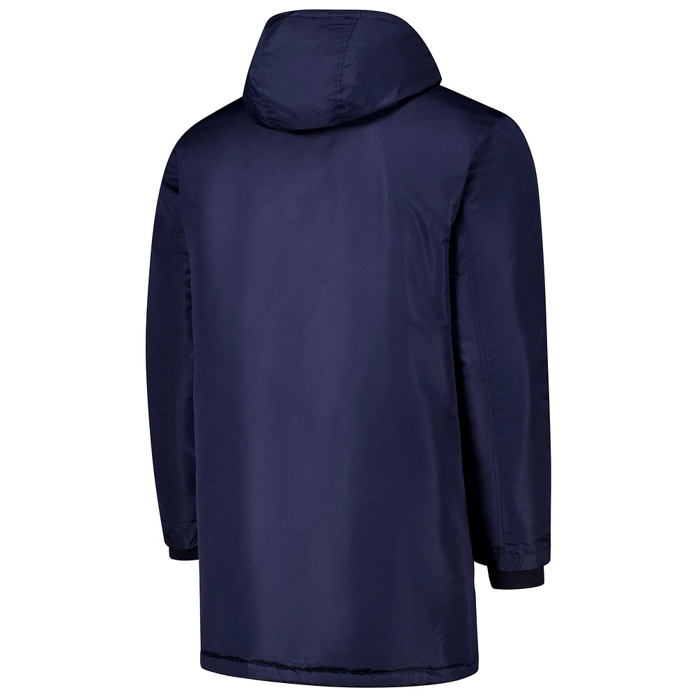 Veste à capuche zippée bleu marine pour homme Manchester City Winter Field Park