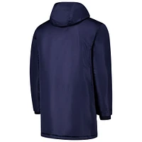 Veste à capuche zippée bleu marine pour homme Manchester City Winter Field Park